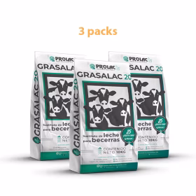 3pack - Costales Grasalac 20 - Sustituto de Leche para Becerros | PROLAC